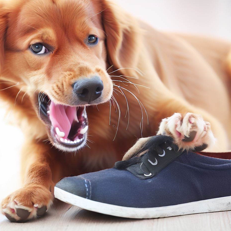Dlaczego pies gryzie buty