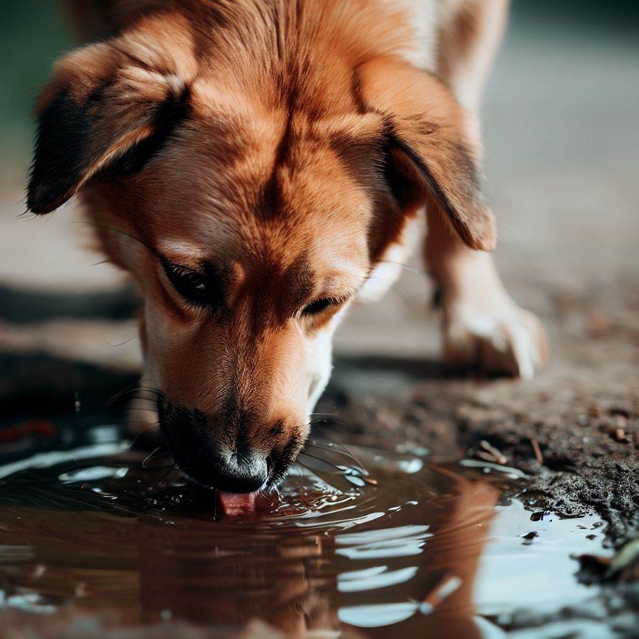 Czy pies może pić wodę z kałuży?