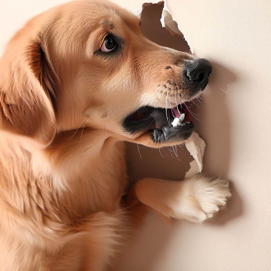 Dlaczego pies gryzie ściany