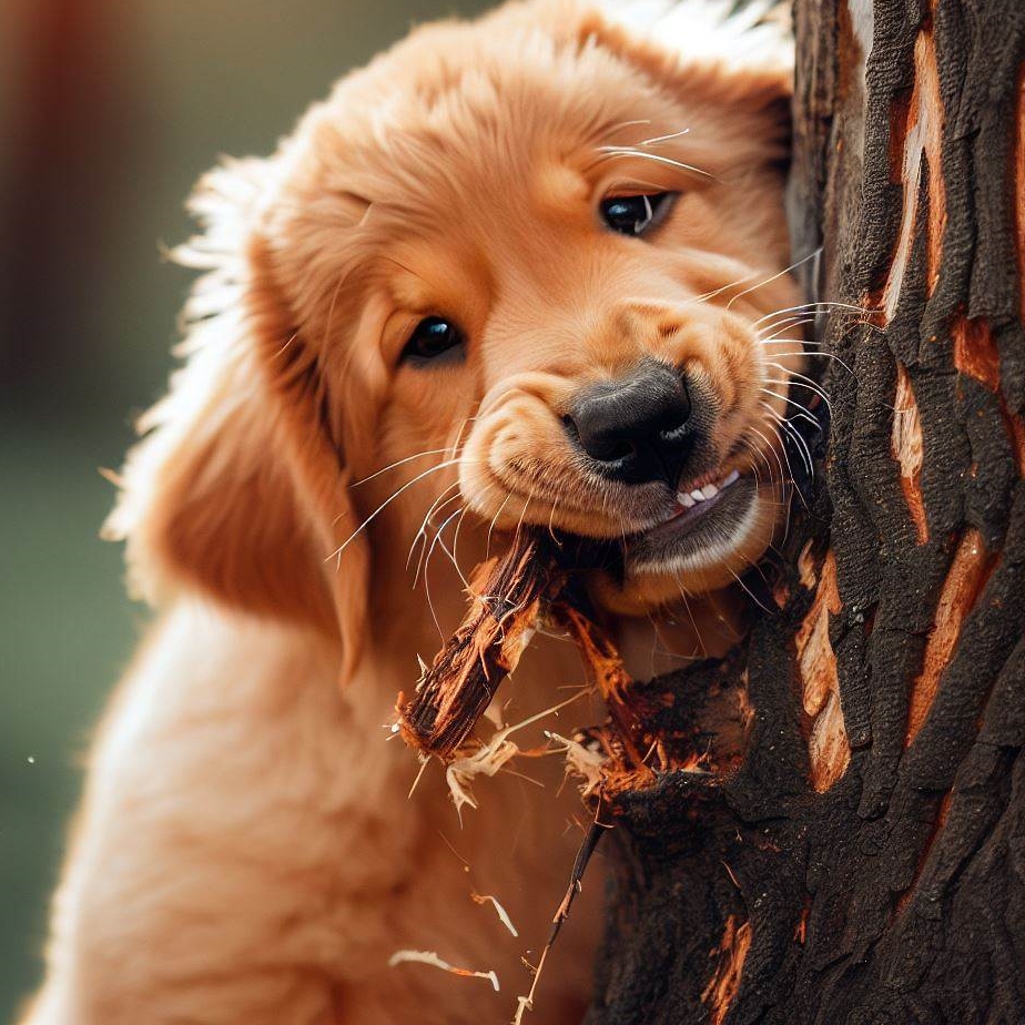 Dlaczego pies obgryza drzewka?